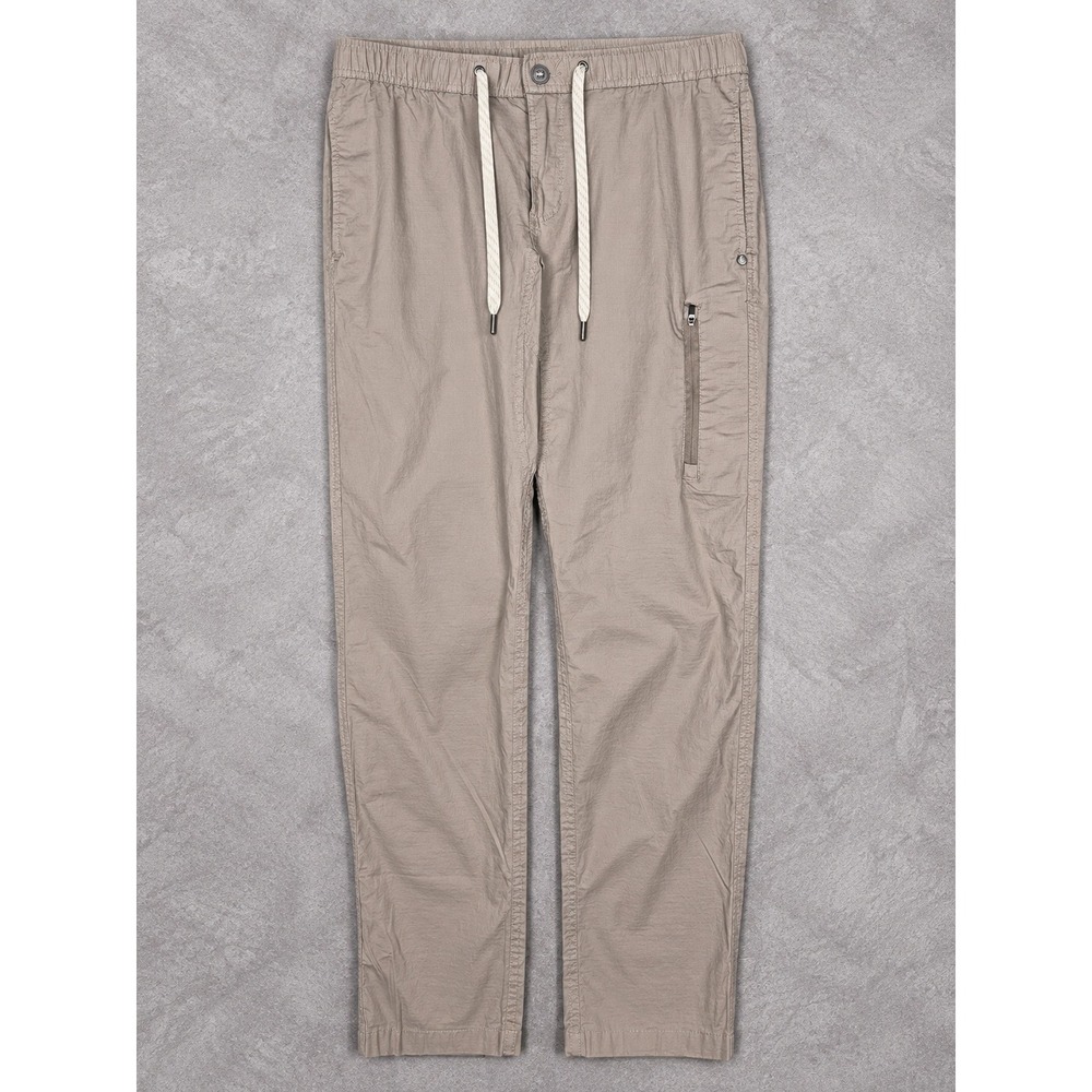 Vuori Ripstop Climbing Pants Mens XL Brown V412 Drawstring Zip Pocket Hiking
